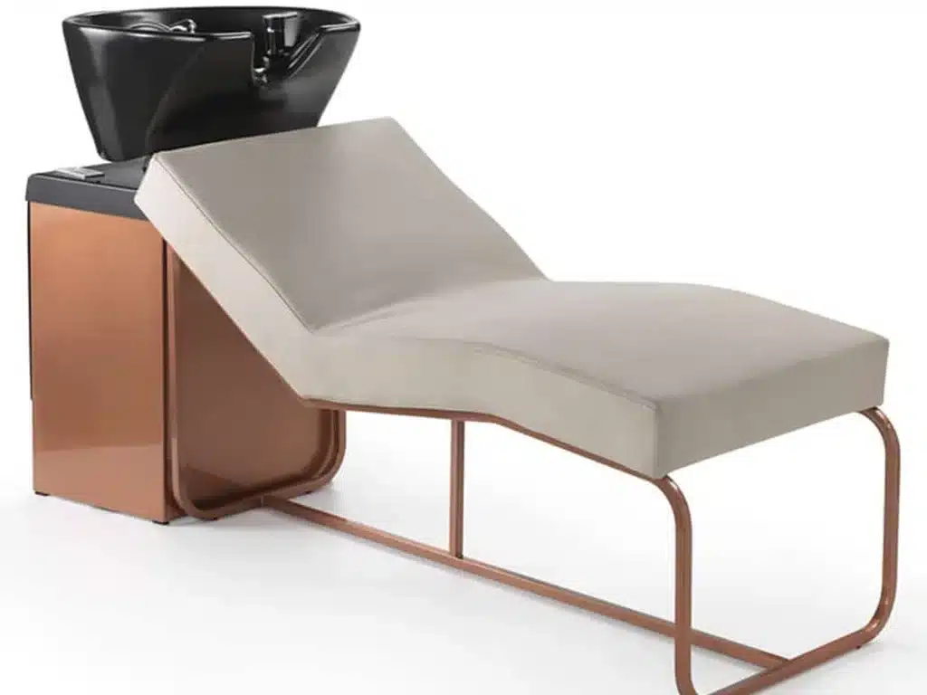 poltrona con rivestimento in skai per saloni parrucchieri